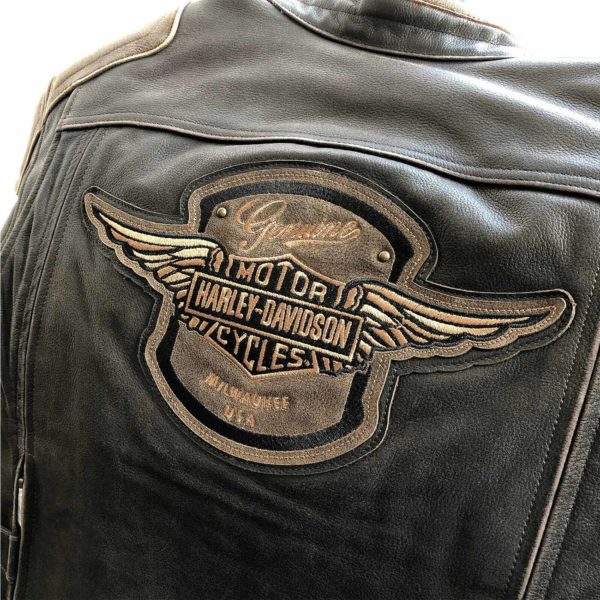 Harley Davidson Limited Edition Triple Vent System Antique Brown Leather Jacket