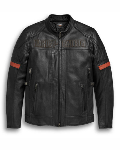Men's Harley Davidson Vanocker Triple Vent System Leather Jacket