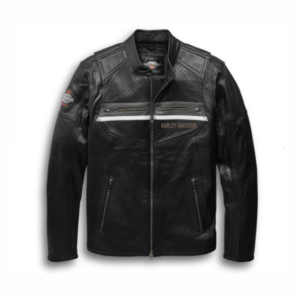 Men's Llano Perforated Leather Jacket with Coolcore Technology