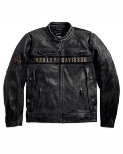 Men's New Passing Link Harley Davidson Biker Leather Jacket